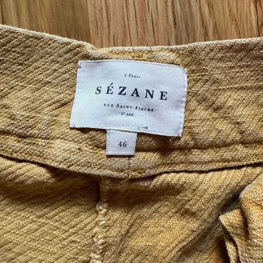Sezane Alberello Shorts Ocre - Size 46 - Picture 3 of 8